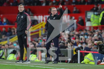 2022-01-04 - Manchester United Interim Manager Ralf Rangnick during the English championship Premier League football match between Manchester United and Wolverhampton Wanderers on January 3, 2022 at Old Trafford in Manchester, England - MANCHESTER UNITED VS WOLVERHAMPTON WANDERERS - ENGLISH PREMIER LEAGUE - SOCCER