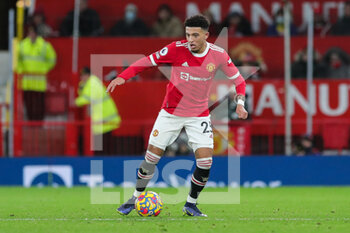 2022-01-04 - Manchester United Midfielder Jadon Sancho during the English championship Premier League football match between Manchester United and Wolverhampton Wanderers on January 3, 2022 at Old Trafford in Manchester, England - MANCHESTER UNITED VS WOLVERHAMPTON WANDERERS - ENGLISH PREMIER LEAGUE - SOCCER