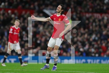 2022-01-04 - Manchester United Forward Edinson Cavani (21) reacts during the English championship Premier League football match between Manchester United and Wolverhampton Wanderers on January 3, 2022 at Old Trafford in Manchester, England - MANCHESTER UNITED VS WOLVERHAMPTON WANDERERS - ENGLISH PREMIER LEAGUE - SOCCER
