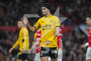 2022-01-04 - Wolverhampton Wanderers forward Raul Jimenez during the English championship Premier League football match between Manchester United and Wolverhampton Wanderers on January 3, 2022 at Old Trafford in Manchester, England - MANCHESTER UNITED VS WOLVERHAMPTON WANDERERS - ENGLISH PREMIER LEAGUE - SOCCER