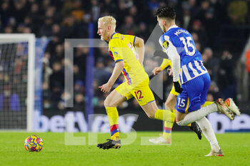2022-01-15 - Crystal Palace 12 Will Hughes during the English championship Premier League football match between Brighton and Hove Albion and Crystal Palace on January 14, 2022 at the American Express Community Stadium in Brighton and Hove, England - BRIGHTON AND HOVE ALBION VS CRYSTAL PALACE - ENGLISH PREMIER LEAGUE - SOCCER