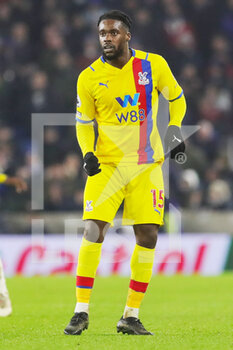 2022-01-15 - Crystal Palace 15 Jeffrey Schlupp during the English championship Premier League football match between Brighton and Hove Albion and Crystal Palace on January 14, 2022 at the American Express Community Stadium in Brighton and Hove, England - BRIGHTON AND HOVE ALBION VS CRYSTAL PALACE - ENGLISH PREMIER LEAGUE - SOCCER
