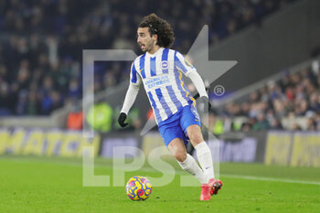 2022-01-15 - Brighton and Hove Albion defender Marc Cucurella during the English championship Premier League football match between Brighton and Hove Albion and Crystal Palace on January 14, 2022 at the American Express Community Stadium in Brighton and Hove, England - BRIGHTON AND HOVE ALBION VS CRYSTAL PALACE - ENGLISH PREMIER LEAGUE - SOCCER