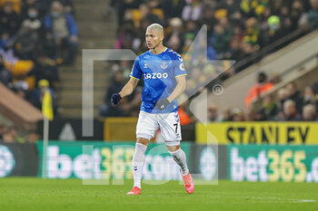 2022-01-15 - Richarlison (7) of Everton celebrates a goal 2-1 during the English championship Premier League football match between Norwich City and Everton on January 15, 2022 at Carrow Road in Norwich, England - NORWICH CITY VS EVERTON - ENGLISH PREMIER LEAGUE - SOCCER