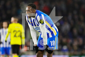 2022-01-19 - Brighton and Hove Albion forward Danny Welbeck during the English championship Premier League football match between Brighton and Hove Albion and Chelsea on January 18, 2022 at the American Express Community Stadium in Brighton and Hove, England - BRIGHTON AND HOVE ALBION VS CHELSEA - ENGLISH PREMIER LEAGUE - SOCCER