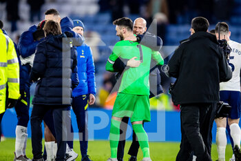 2022-01-19 - Hugo Lloris (1) of Tottenham Hotspur celebrates win after the English championship Premier League football match between Leicester City and Tottenham Hotspur on January 19, 2022 at the King Power Stadium in Leicester, England - LEICESTER CITY VS TOTTENHAM HOTSPUR - ENGLISH PREMIER LEAGUE - SOCCER