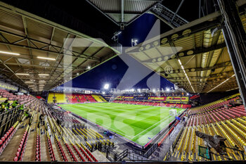 2022-01-21 - General view during the English championship Premier League football match between Watford and Norwich City on January 21, 2022 at Vicarage Road in Watford, England - WATFORD VS NORWICH CITY - ENGLISH PREMIER LEAGUE - SOCCER