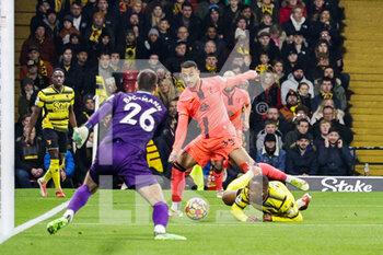 2022-01-21 - Adam Idah (35) of Norwich City during the English championship Premier League football match between Watford and Norwich City on January 21, 2022 at Vicarage Road in Watford, England - WATFORD VS NORWICH CITY - ENGLISH PREMIER LEAGUE - SOCCER