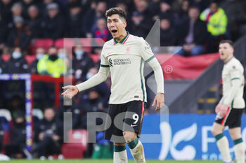 2022-01-24 - Liverpool striker Roberto Firmino (9) reacts during the English championship Premier League football match between Crystal Palace and Liverpool on January 23, 2022 at Selhurst Park in London, England - CRYSTAL PALACE VS LIVERPOOL - ENGLISH PREMIER LEAGUE - SOCCER