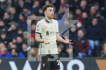 2022-01-24 - Liverpool striker Diogo Jota during the English championship Premier League football match between Crystal Palace and Liverpool on January 23, 2022 at Selhurst Park in London, England - CRYSTAL PALACE VS LIVERPOOL - ENGLISH PREMIER LEAGUE - SOCCER