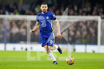 2022-01-23 - Mateo Kovacic (8) of Chelsea during the English championship Premier League football match between Chelsea and Tottenham Hotspur on January 23, 2022 at Stamford Bridge in London, England - CHELSEA VS TOTTENHAM HOTSPUR - ENGLISH PREMIER LEAGUE - SOCCER