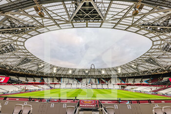 2022-02-08 - General view ahead of the English championship Premier League football match between West Ham United and Watford on February 8, 2022 at the London Stadium in London, England - WEST HAM UNITED VS WATFORD - ENGLISH PREMIER LEAGUE - SOCCER