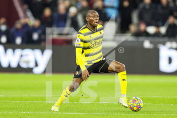 2022-02-08 - Edo Kayembe (39) of Watford during the English championship Premier League football match between West Ham United and Watford on February 8, 2022 at the London Stadium in London, England - WEST HAM UNITED VS WATFORD - ENGLISH PREMIER LEAGUE - SOCCER