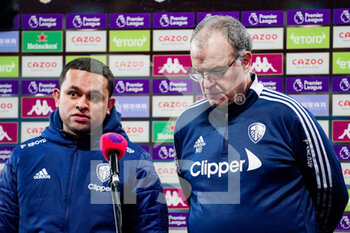 2022-02-09 - Marcelo Bielsa of Leeds United (Manager) during an interview after full-time during the English championship Premier League football match between Aston Villa and Leeds United on February 9, 2022 at Villa Park in Birmingham, England - ASTON VILLA VS LEEDS UNITED - ENGLISH PREMIER LEAGUE - SOCCER