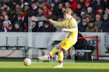 2022-02-12 - Joachim Andersen (16) of Crystal Palace during the English championship Premier League football match between Brentford and Crystal Palace on February 12, 2022 at Brentford Community Stadium in Brentford, England - BRENTFORD VS CRYSTAL PALACE - ENGLISH PREMIER LEAGUE - SOCCER