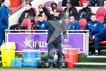 2022-02-12 - Thomas Frank Manager of Brentford during the English championship Premier League football match between Brentford and Crystal Palace on February 12, 2022 at Brentford Community Stadium in Brentford, England - BRENTFORD VS CRYSTAL PALACE - ENGLISH PREMIER LEAGUE - SOCCER