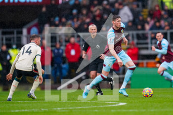 2022-02-13 - Burnley forward Wout Weghorst (9) during the English championship Premier League football match between Burnley and Liverpool on February 13, 2022 at Turf Moor in Burnley, England - BURNLEY VS LIVERPOOL - ENGLISH PREMIER LEAGUE - SOCCER