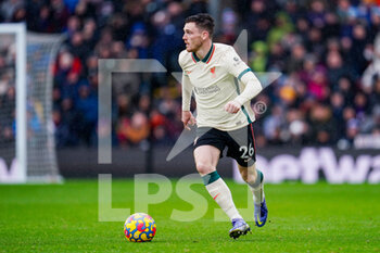 2022-02-13 - Liverpool defender Andrew Robertson during the English championship Premier League football match between Burnley and Liverpool on February 13, 2022 at Turf Moor in Burnley, England - BURNLEY VS LIVERPOOL - ENGLISH PREMIER LEAGUE - SOCCER