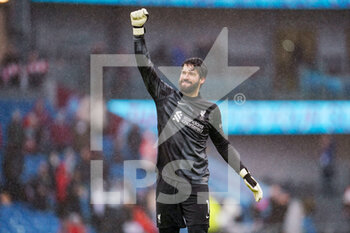 2022-02-13 - Liverpool goalkeeper Alisson Becker (1) gestures and reacts at full time during the English championship Premier League football match between Burnley and Liverpool on February 13, 2022 at Turf Moor in Burnley, England - BURNLEY VS LIVERPOOL - ENGLISH PREMIER LEAGUE - SOCCER