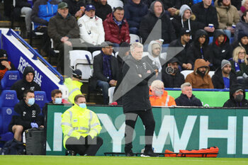 2022-02-13 - West Ham United Manager David Moyes during the English championship Premier League football match between Leicester City and West Ham United on February 13, 2022 at the King Power Stadium in Leicester, England - LEICESTER CITY VS WEST HAM UNITED - ENGLISH PREMIER LEAGUE - SOCCER