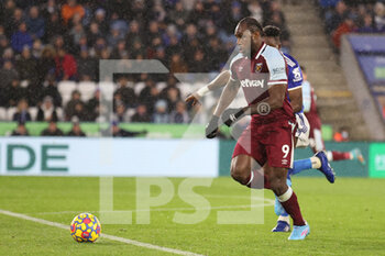 2022-02-13 - West Ham United forward Michail Antonio during the English championship Premier League football match between Leicester City and West Ham United on February 13, 2022 at the King Power Stadium in Leicester, England - LEICESTER CITY VS WEST HAM UNITED - ENGLISH PREMIER LEAGUE - SOCCER