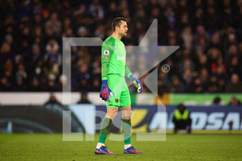 2022-02-13 - West Ham United goalkeeper Lukasz Fabianski during the English championship Premier League football match between Leicester City and West Ham United on February 13, 2022 at the King Power Stadium in Leicester, England - LEICESTER CITY VS WEST HAM UNITED - ENGLISH PREMIER LEAGUE - SOCCER
