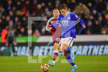 2022-02-13 - Leicester City Midfielder Harvey Barnes during the English championship Premier League football match between Leicester City and West Ham United on February 13, 2022 at the King Power Stadium in Leicester, England - LEICESTER CITY VS WEST HAM UNITED - ENGLISH PREMIER LEAGUE - SOCCER