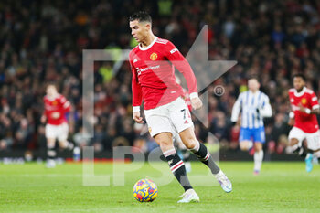 2022-02-16 - Manchester United Forward Cristiano Ronaldo during the English championship Premier League football match between Manchester United and Brighton and Hove Albion on February 15, 2022 at Old Trafford in Manchester, England - MANCHESTER UNITED VS BRIGHTON AND HOVE ALBION - ENGLISH PREMIER LEAGUE - SOCCER