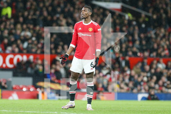 2022-02-16 - Manchester United Midfielder Paul Pogba during the English championship Premier League football match between Manchester United and Brighton and Hove Albion on February 15, 2022 at Old Trafford in Manchester, England - MANCHESTER UNITED VS BRIGHTON AND HOVE ALBION - ENGLISH PREMIER LEAGUE - SOCCER