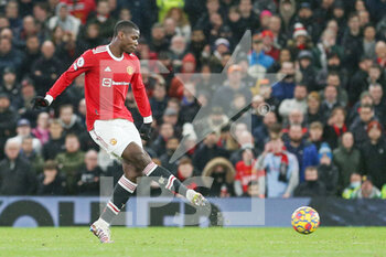 2022-02-16 - Manchester United Midfielder Paul Pogba during the English championship Premier League football match between Manchester United and Brighton and Hove Albion on February 15, 2022 at Old Trafford in Manchester, England - MANCHESTER UNITED VS BRIGHTON AND HOVE ALBION - ENGLISH PREMIER LEAGUE - SOCCER