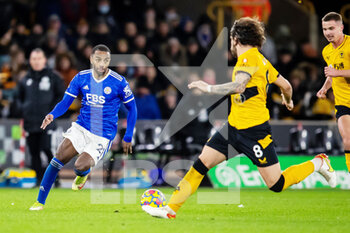 2022-02-20 - Leicester City Defender Ricardo Pereira during the English championship Premier League football match between Wolverhampton Wanderers and Leicester City on February 20, 2022 at Molineux stadium in Wolverhampton, England - WOLVERHAMPTON WANDERERS VS LEICESTER CITY - ENGLISH PREMIER LEAGUE - SOCCER