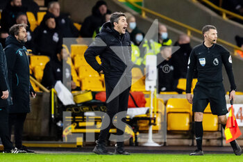 2022-02-20 - Coach Bruno Lage of Wolverhampton during the English championship Premier League football match between Wolverhampton Wanderers and Leicester City on February 20, 2022 at Molineux stadium in Wolverhampton, England - WOLVERHAMPTON WANDERERS VS LEICESTER CITY - ENGLISH PREMIER LEAGUE - SOCCER