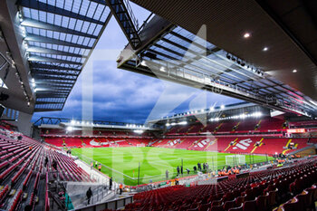 2022-02-23 - A general view of Anfield before the English championship Premier League football match between Liverpool and Leeds United on February 23, 2022 at Anfield stadium in Liverpool, England - LIVERPOOL VS LEEDS UNITED - ENGLISH PREMIER LEAGUE - SOCCER