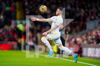 2022-02-23 - Leeds United midfielder Jack Harrison during the English championship Premier League football match between Liverpool and Leeds United on February 23, 2022 at Anfield stadium in Liverpool, England - LIVERPOOL VS LEEDS UNITED - ENGLISH PREMIER LEAGUE - SOCCER