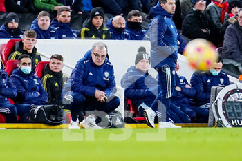 2022-02-23 - Marcelo Bielsa of Leeds United (Manager) during the English championship Premier League football match between Liverpool and Leeds United on February 23, 2022 at Anfield stadium in Liverpool, England - LIVERPOOL VS LEEDS UNITED - ENGLISH PREMIER LEAGUE - SOCCER