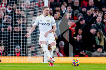 2022-02-23 - Leeds United defender Luke Ayling during the English championship Premier League football match between Liverpool and Leeds United on February 23, 2022 at Anfield stadium in Liverpool, England - LIVERPOOL VS LEEDS UNITED - ENGLISH PREMIER LEAGUE - SOCCER