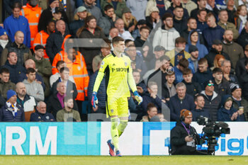 2022-02-26 - Leeds United goalkeeper Illan Meslier during the English championship Premier League football match between Leeds United and Tottenham Hotspur on February 26, 2022 at Elland Road in Leeds, England - LEEDS UNITED VS TOTTENHAM HOTSPUR - ENGLISH PREMIER LEAGUE - SOCCER