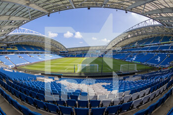 2022-02-26 - General view ahead of the English championship Premier League football match between Brighton and Hove Albion and Aston Villa on February 26, 2022 at the American Express Community Stadium in Brighton and Hove, England - BRIGHTON AND HOVE ALBION VS ASTON VILLA - ENGLISH PREMIER LEAGUE - SOCCER