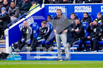 2022-03-05 - Jesse Marsch of Leeds United (Manager) during the English championship Premier League football match between Leicester City and Leeds United on March 5, 2022 at the King Power Stadium in Leicester, England - LEICESTER CITY VS LEEDS UNITED - ENGLISH PREMIER LEAGUE - SOCCER