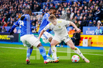 2022-03-05 - Leeds United forward Joe Gelhardt during the English championship Premier League football match between Leicester City and Leeds United on March 5, 2022 at the King Power Stadium in Leicester, England - LEICESTER CITY VS LEEDS UNITED - ENGLISH PREMIER LEAGUE - SOCCER