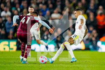 2022-03-10 - Leeds United midfielder Raphinha (10) and Jacob Ramsey of Aston Villa during the English championship Premier League football match between Leeds United and Aston Villa on March 10, 2022 at Elland Road in Leeds, England - LEEDS UNITED VS ASTON VILLA - ENGLISH PREMIER LEAGUE - SOCCER