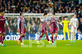 2022-03-10 - Aston Villa midfielder Philippe Coutinho (23) celebrates his goal 0-1 during the English championship Premier League football match between Leeds United and Aston Villa on March 10, 2022 at Elland Road in Leeds, England - LEEDS UNITED VS ASTON VILLA - ENGLISH PREMIER LEAGUE - SOCCER