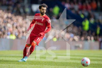 2022-03-12 - Liverpool striker Mohamed Salah during the English championship Premier League football match between Brighton and Hove Albion and Liverpool on March 12, 2022 at the American Express Community Stadium in Brighton and Hove, England - BRIGHTON AND HOVE ALBION VS LIVERPOOL - ENGLISH PREMIER LEAGUE - SOCCER