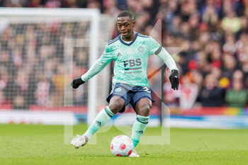 2022-03-13 - Nampalys Mendy (24) of Leicester City during the English championship Premier League football match between Arsenal and Leicester City on March 13, 2022 at the Emirates Stadium in London, England - ARSENAL VS LEICESTER CITY - ENGLISH PREMIER LEAGUE - SOCCER