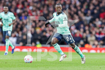 2022-03-13 - Nampalys Mendy (24) of Leicester City during the English championship Premier League football match between Arsenal and Leicester City on March 13, 2022 at the Emirates Stadium in London, England - ARSENAL VS LEICESTER CITY - ENGLISH PREMIER LEAGUE - SOCCER