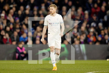 2022-03-14 - Manchester City midfielder Kevin De Bruyne during the English championship Premier League football match between Crystal Palace and Manchester City on March 14, 2022 at Selhurst Park in London, England - CRYSTAL PALACE VS MANCHESTER CITY - ENGLISH PREMIER LEAGUE - SOCCER