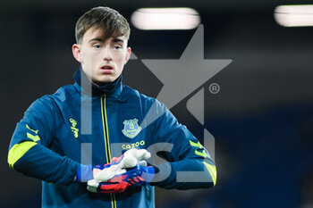2022-03-17 - Everton's goalkeeper Harry Tyrer (53) before the English championship Premier League football match between Everton and Newcastle United on March 17, 2022 at Goodison Park in Liverpool, England - EVERTON VS NEWCASTLE UNITED - ENGLISH PREMIER LEAGUE - SOCCER