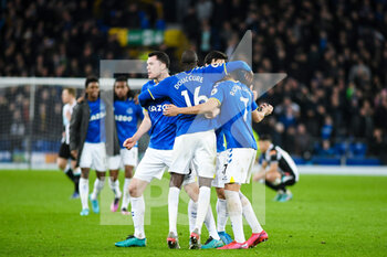 2022-03-17 - Everton player?s celebrate after the English championship Premier League football match between Everton and Newcastle United on March 17, 2022 at Goodison Park in Liverpool, England - EVERTON VS NEWCASTLE UNITED - ENGLISH PREMIER LEAGUE - SOCCER