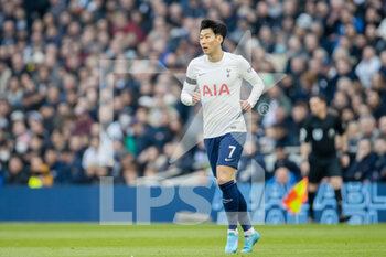 2022-03-20 - Heung-Min Son (7) of Tottenham Hotspur during the English championship Premier League football match between Tottenham Hotspur and West Ham United on March 20, 2022 at Tottenham Hotspur Stadium in London, England - TOTTENHAM HOTSPUR VS WEST HAM UNITED - ENGLISH PREMIER LEAGUE - SOCCER