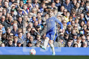 2022-04-02 - Timo Werner (11) of Chelsea during the English championship Premier League football match between Chelsea and Brentford on April 2, 2022 at Stamford Bridge in London, England - CHELSEA VS BRENTFORD - ENGLISH PREMIER LEAGUE - SOCCER